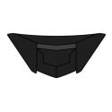 Kit Aereatore Mentoniera Per Casco St.501 Black Matt