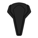 Kit Aereatore Superiore Per Casco Urban Jet Black Matt
