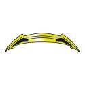Spoiler Posteriore Per Casco Twist 2.0 Yellow Gloss