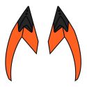 Prese D'aria Superiori Airoh Per Casco Valor Orange Fluo Matt