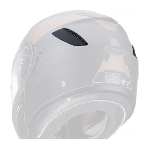 Kit de extracción de aire trasero negro mate para casco Levo Caberg