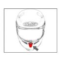 Presa D'aria Mentoniera Hjc Per Rpha90 Semi Flat Silver