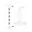 Catena Viro Con Cilndro Monoblocco Totem 10mm X 120cm