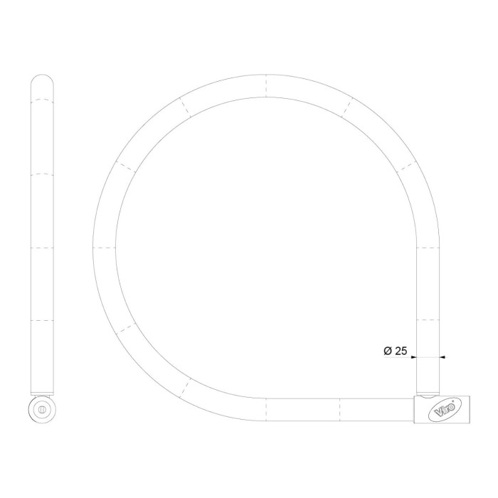 Braided Steel Cable Viro 2R.serpis Cable D.25 L.150