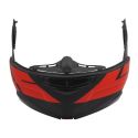 Ls2 Ff908 Chin Bar Code Matt Black Red