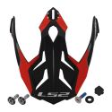 Ls2 Mx701 Peak Trick Matt White Red