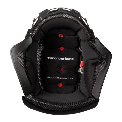 Guanciali E Paranuca Tucano Urbano Per Casco 1302 Nero Tg. M