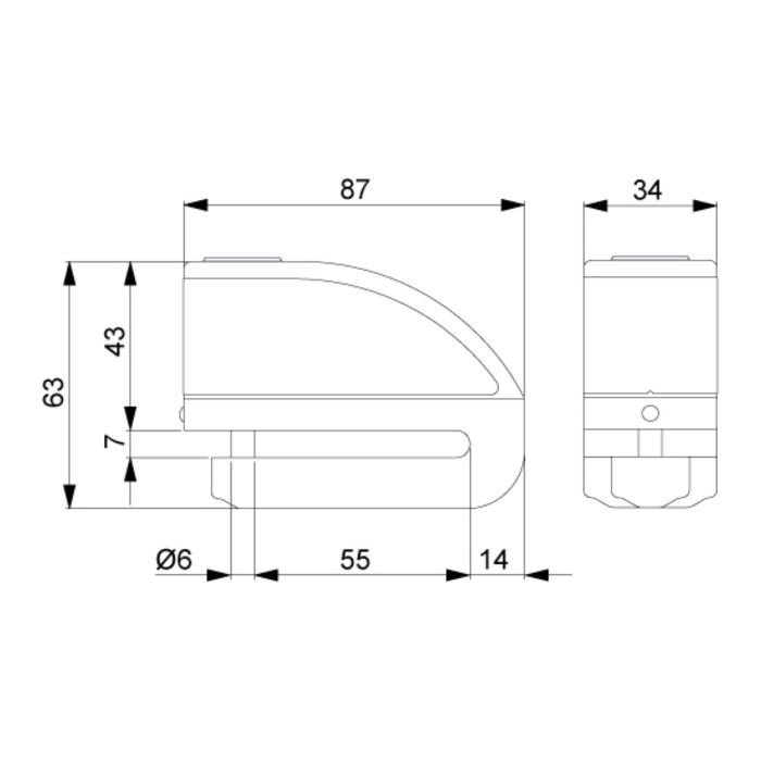 Bloccadisco Viro Faiviro Elettronico E-stop Rosso