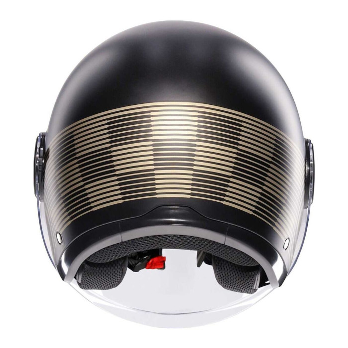 Casco Agv Eteres E2206 Ponza Matt Black/gold