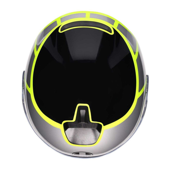 Casco Agv Irides E2206 Davao Black/grey/yellow Fl