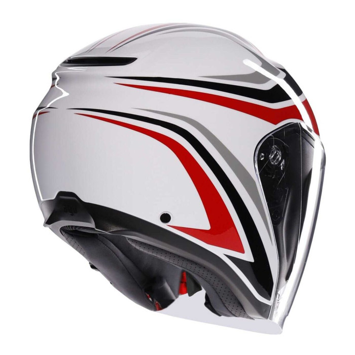 Casco Agv Irides E2206 Tolosa Black/grey/red