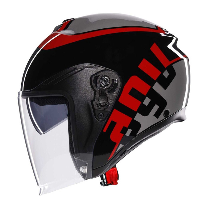 Casco Agv Irides E2206 Valenza Matt Grey/black/red