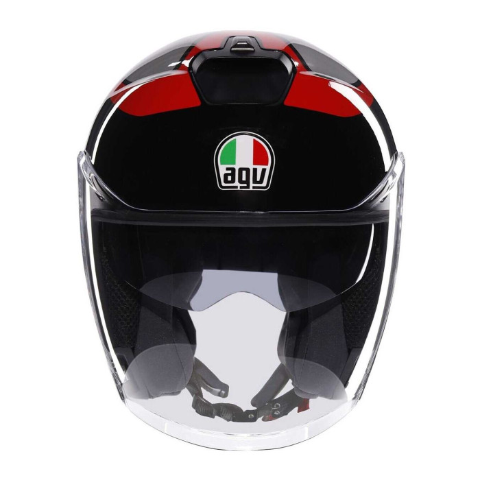 Casco Agv Irides E2206 Valenza Matt Grey/black/red