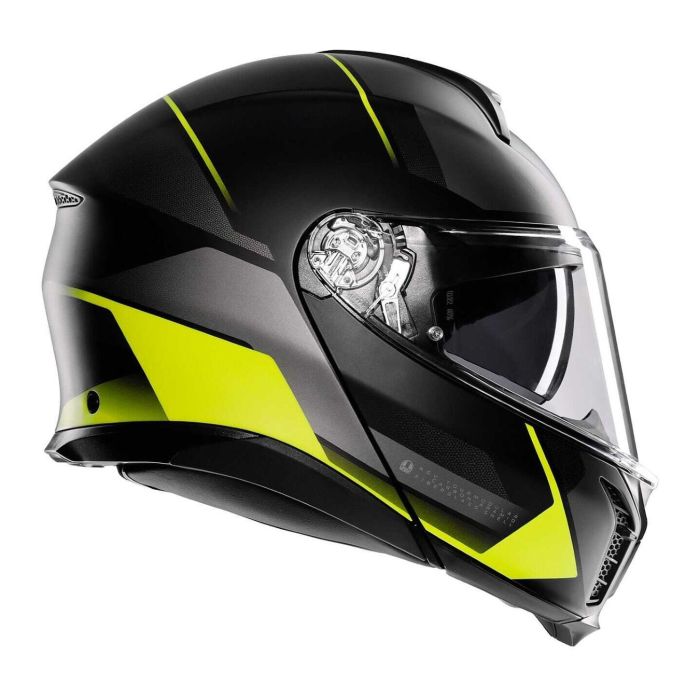 Casco Agv Tourmodular E2206 Multi Perception Matt Black/yel Fluo