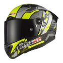Casco Integrale Ls2 Ff805 Thunder Carbon Space 06 H-v Yellow Grey