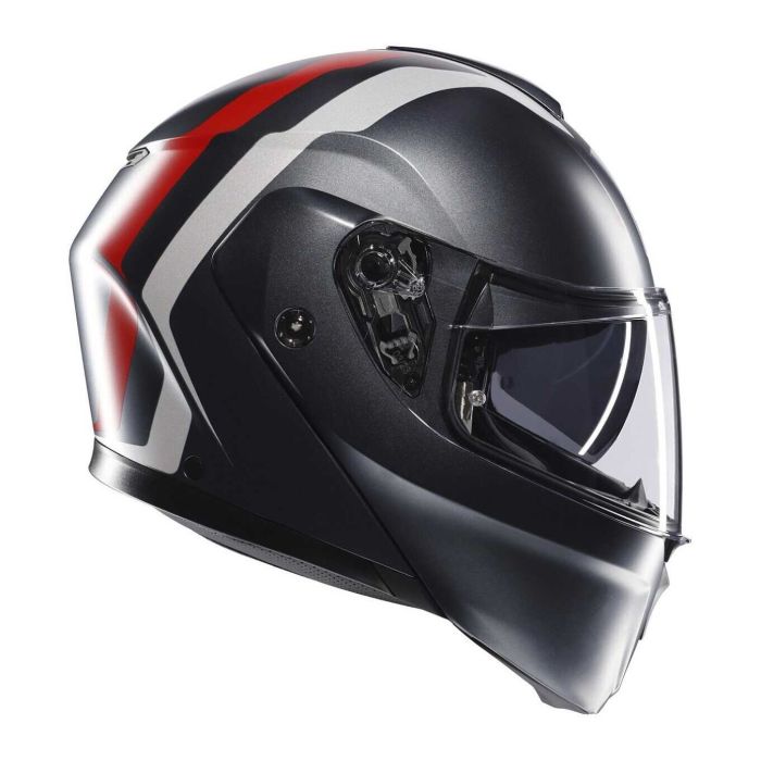 Casco Agv Streetmodular E06 Resia Matt Grey/silv