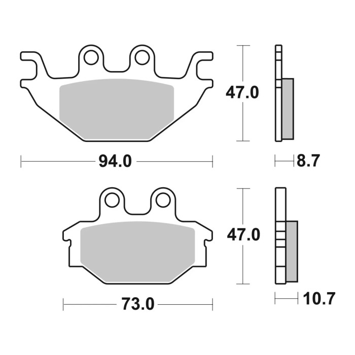Set Pastiglie Brembo 07gr52sx Off Road Racing Sinter