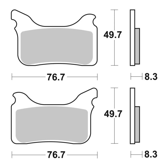 Set Pastiglie Brembo 07gr75sa Sinter Anteriori