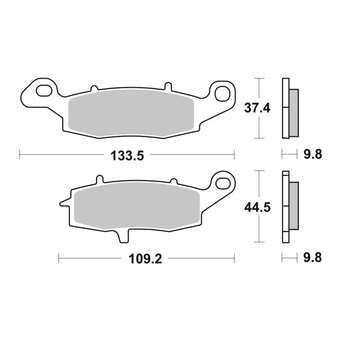 Set Pastiglie Brembo 07su16cc Carbon Ceramic