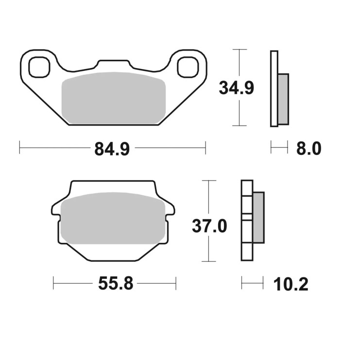 Set Pastiglie Brembo 07su11sd Off Road Sinter