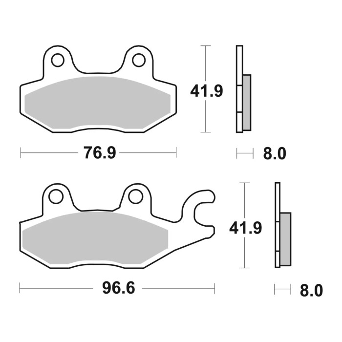 Pads réglés Brembo 07ya22sa avant Sinter