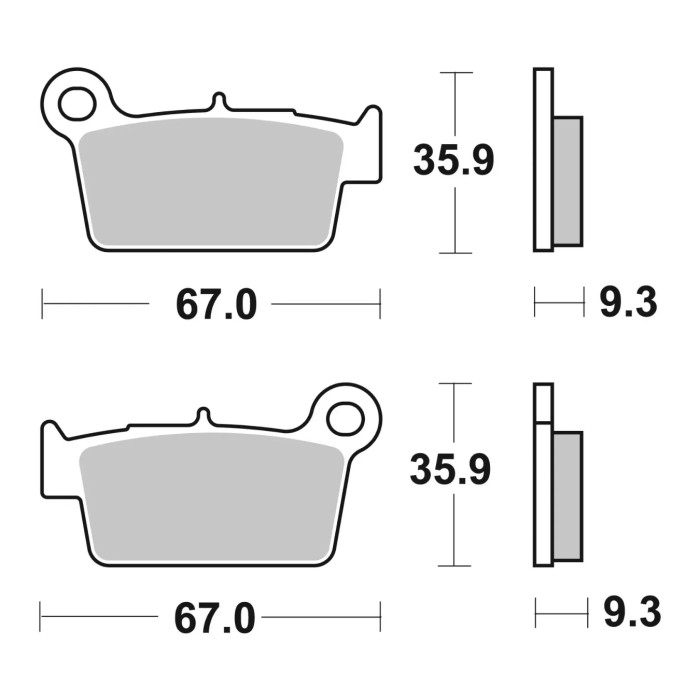 Set Pastiglie Brembo 07ya41tt Semimetallica