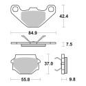 Set Pastiglie Brembo 07bb07tt Semimetallica