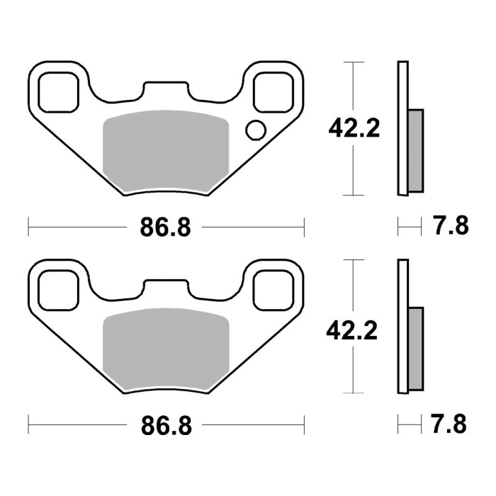Set Pastiglie Brembo 07po12sd Off Road Sinter