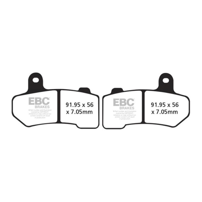 Pastiglie Ebc Fa409hh Harley D. Vrscr Street Rod 06- Ant.