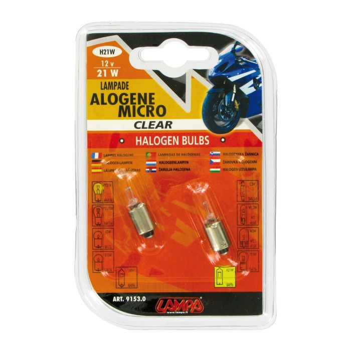 12v Lampada Alogena Micro - H21w - 21w