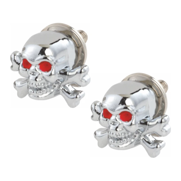 Coppia Viti Targa Amas Teschio / Ossa