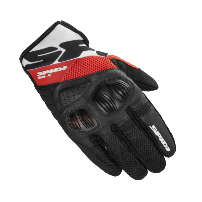 Guanti Estivi In Tessuto Spidi Flash-r Evo. Rosso
