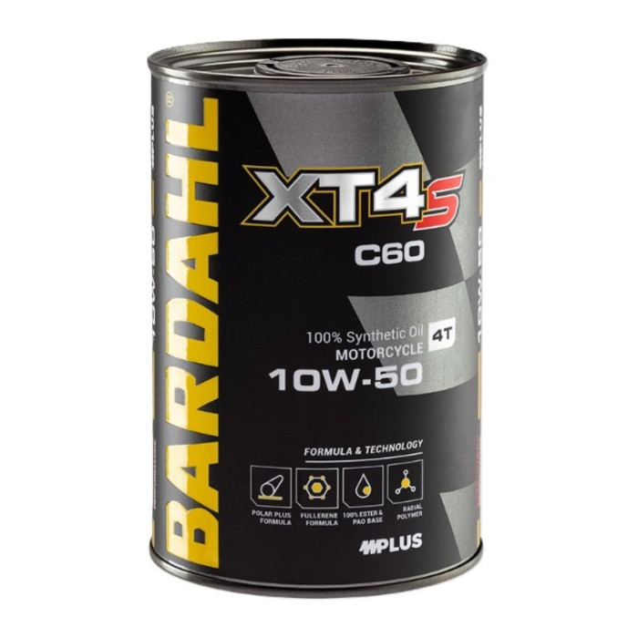 Bardahl Xt4-sC60 10w-50 / Api Sn / Jaso Ma-ma2 Conf 1lt New