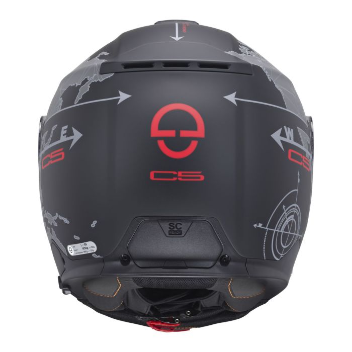 Casco Modulare Schuberth C5 Graphic Globe Nero