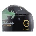Casco Modulare Schuberth C5 Graphic Globe Verde