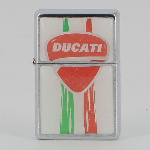 Accendino In Metallo Ducati Bianco