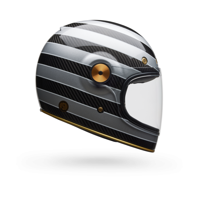 Casco Bell Bullitt Gt Carbon 2026 Roland Sands Temple Nero Argento