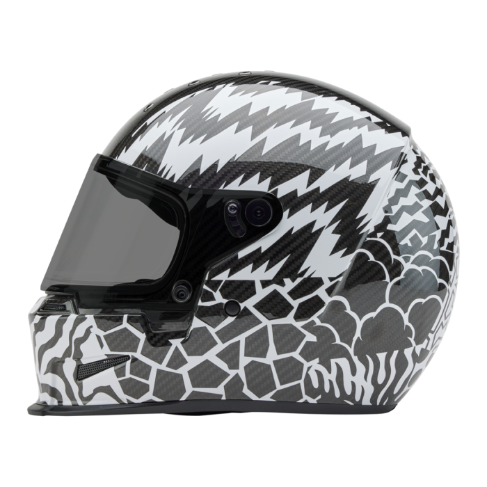 Casco Bell Eliminator Carbon 2026 Deathspray Nero Bianco