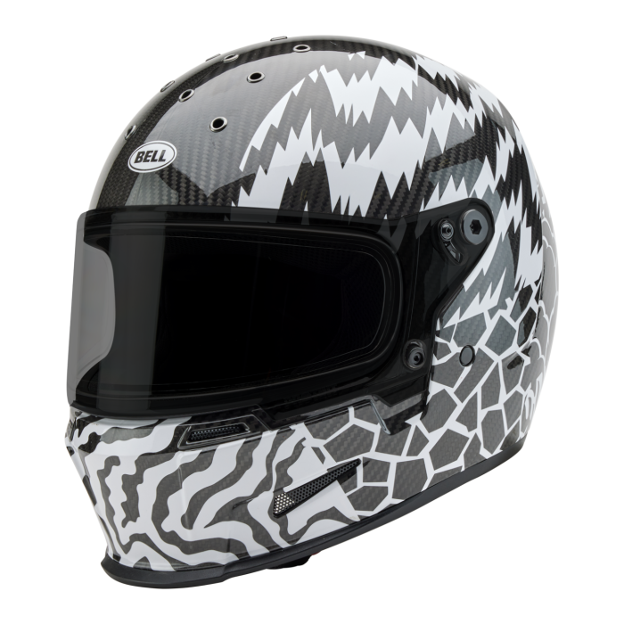 Casco Bell Eliminator Carbon 2026 Deathspray Nero Bianco