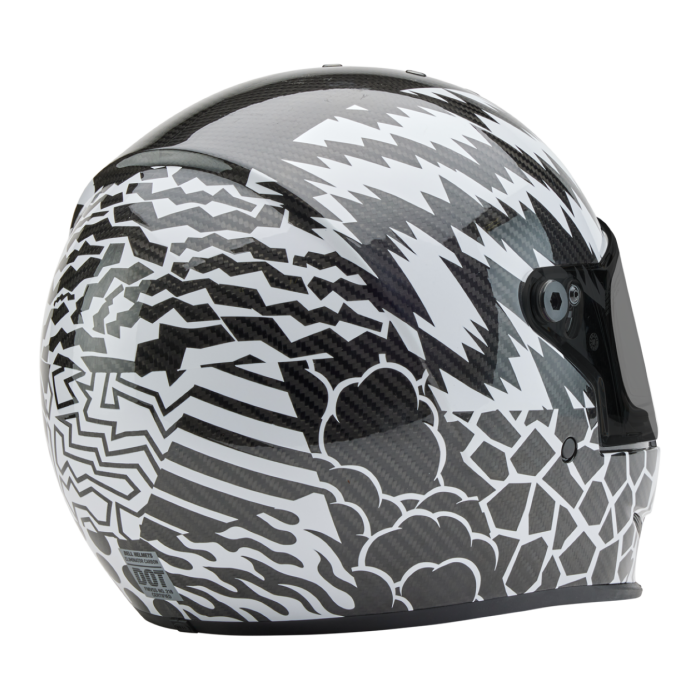 Casco Bell Eliminator Carbon 2026 Deathspray Nero Bianco