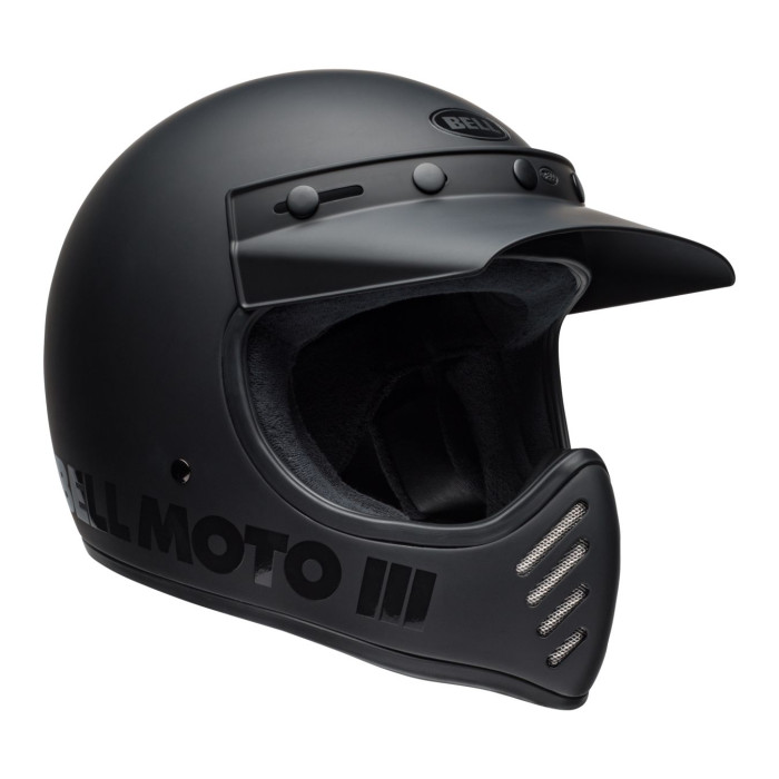 Casco Bell Moto-3 Classic Nero Opaco Lucido