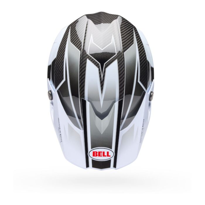 Casco Bell Moto-10 Spherical 2026 Grid Bianco Nero