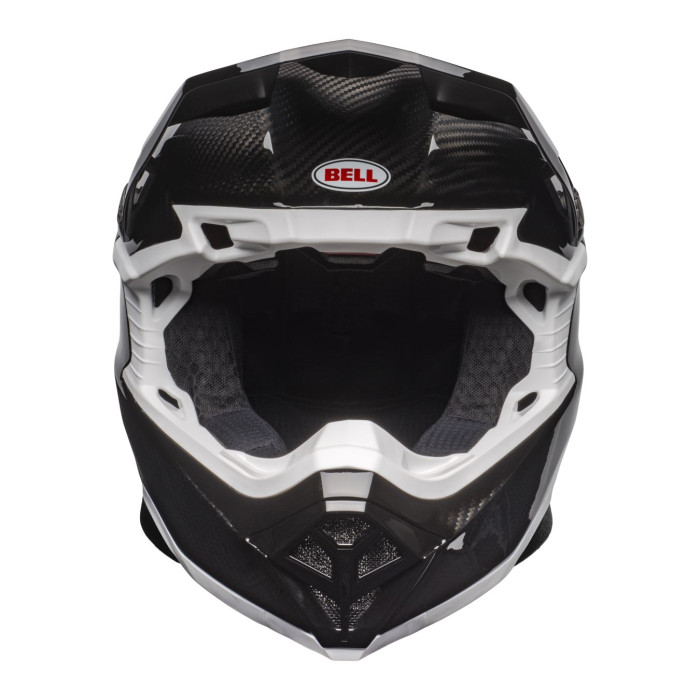 Casco Bell Moto-10 Spherical Nero Bianco Lucido