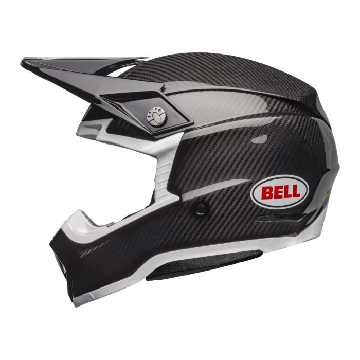 Casco Bell Moto-10 Spherical Nero Bianco Lucido