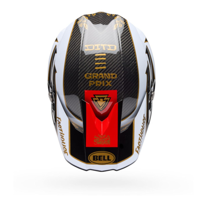 Casco Bell Moto-10 Spherical 2026 Fasthouse Ditd 25 Nero Oro