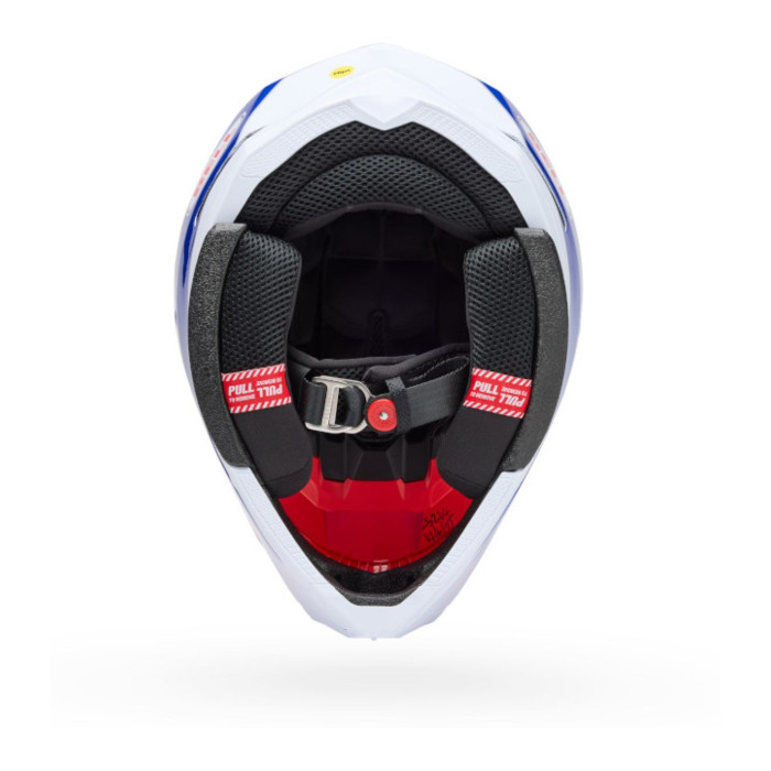 Casco Bell Moto-10 Mips 2026 Falcon Rosso Bianco