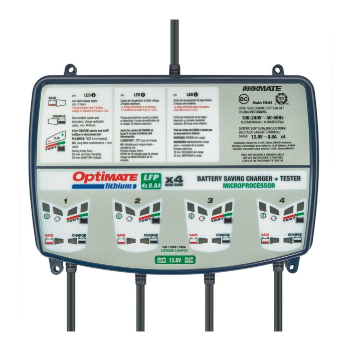 Caricabatterie Optimate Lithium 4s X 4 Quad Bank 