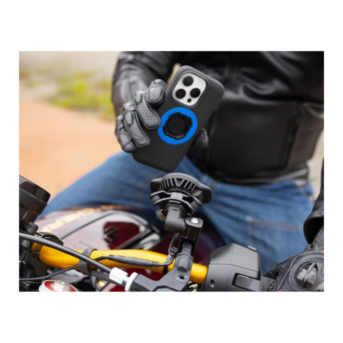 Testa Caricabatteria Quad Lock Wireless Impermeabile Usb