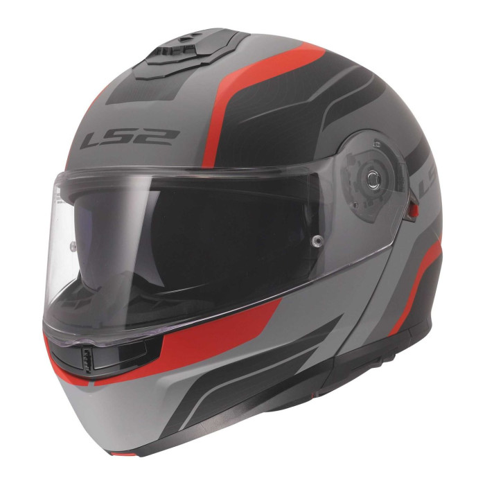 Casco Modulare Ls2 Ff908 Strobe II Monza Black Grey Red