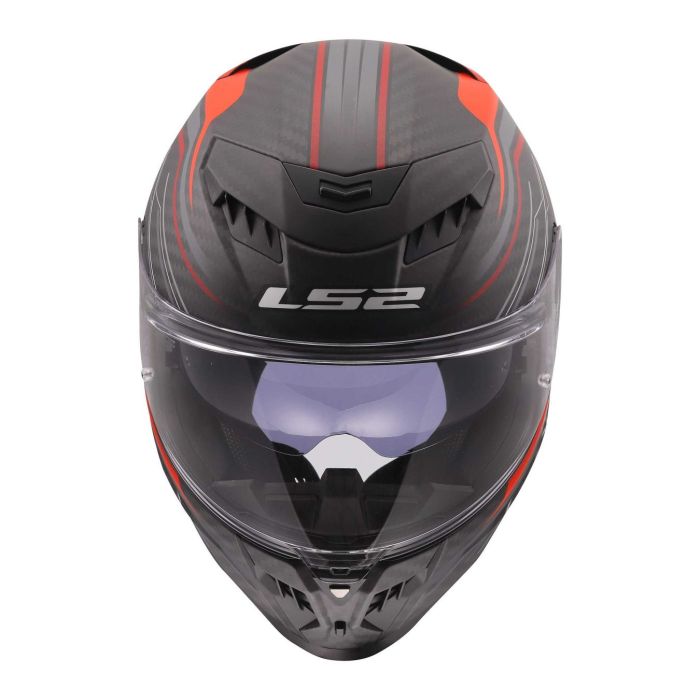 Casco Ls2 Ff808 Stream II Vintage Black Grey Red
